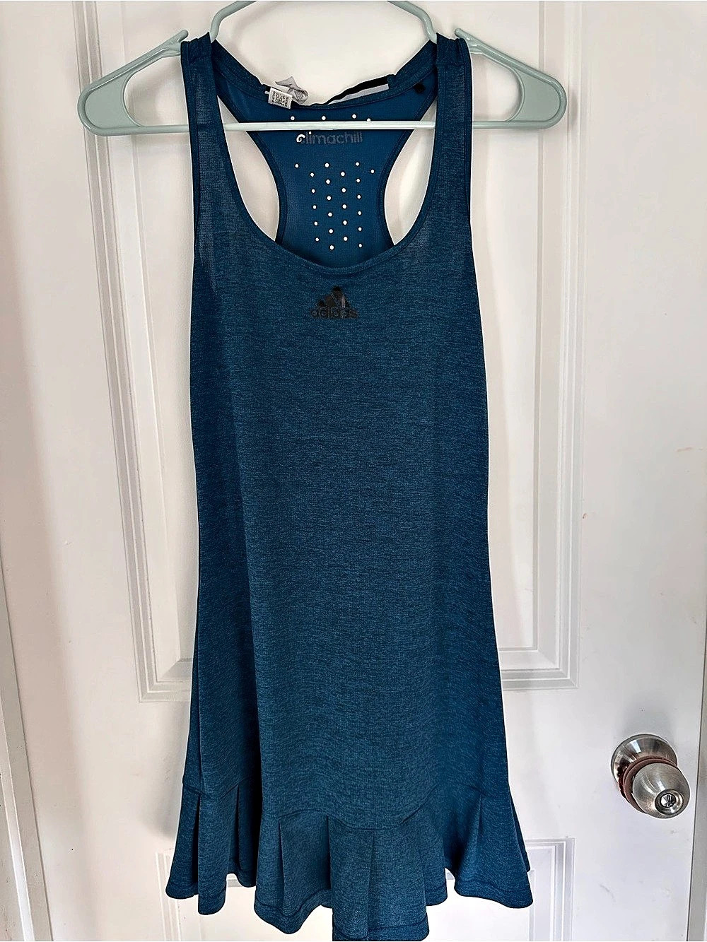 adidas Climachill Tennis Dress Athletic Mini Dress Blue Size Small